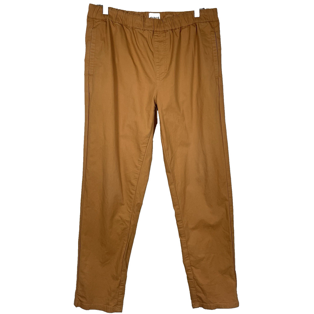 Pact Organic Daily Twill Midweight Pant Men L Burnt Orange Sienna Hiking Camping